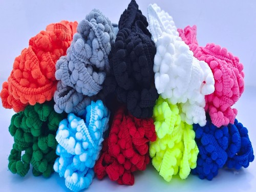 10 Yards Mini Pom Pom Fringe Trim 10 Colors 5mm for Decoration DIY Crafts Sew... - Picture 4 of 7