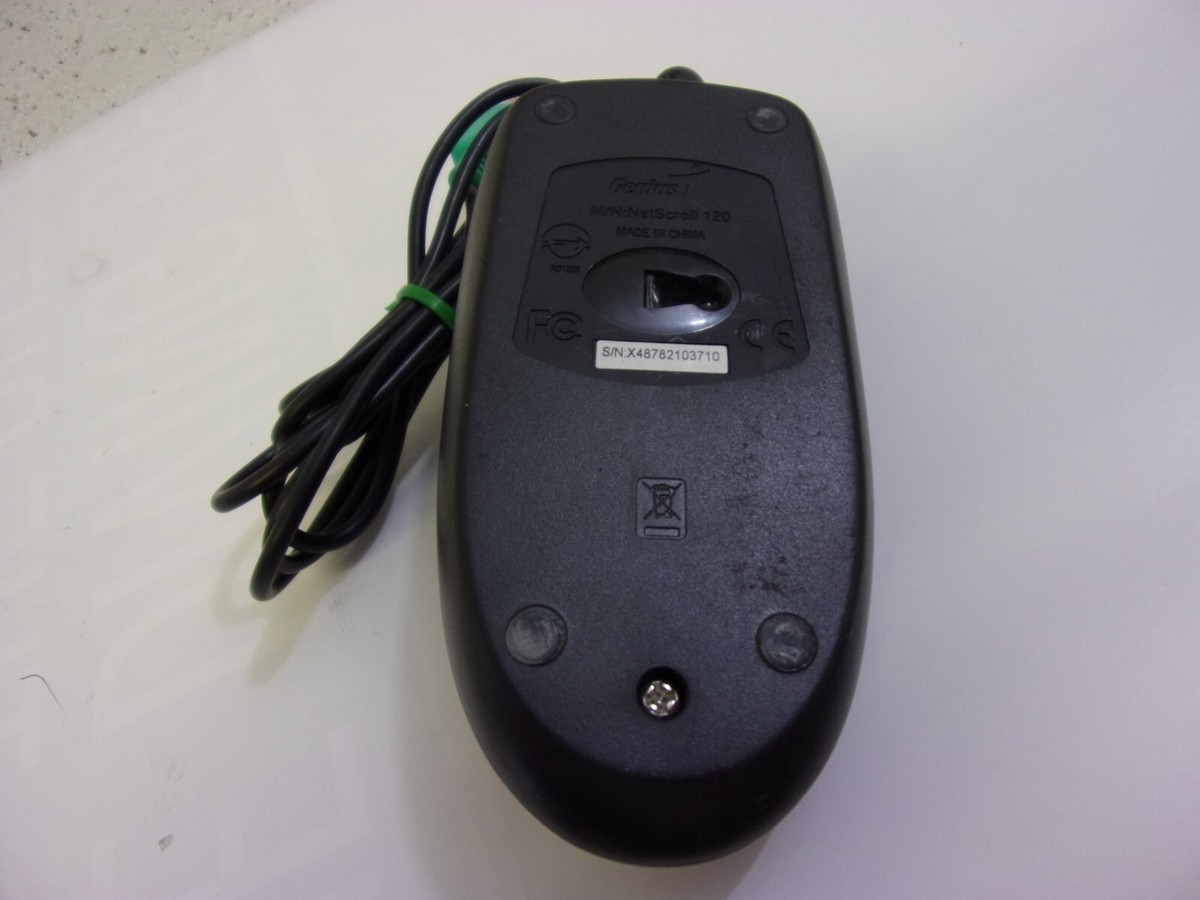 Vintage Genius PS/2 Mouse Black | eBay