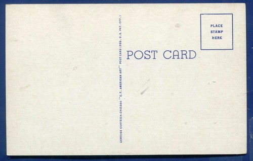Tupelo Mississippi High School Linen postcard - Picture 2 of 2