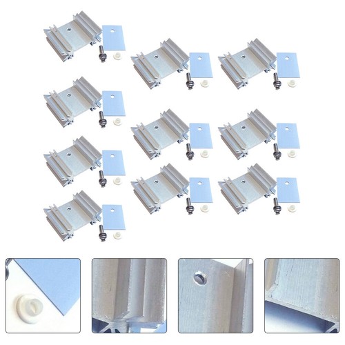 1 Set TO-220 Triode Kühlkörper Aluminium elektronischer Heizkörper für Transistorkühler - Bild 5 von 12