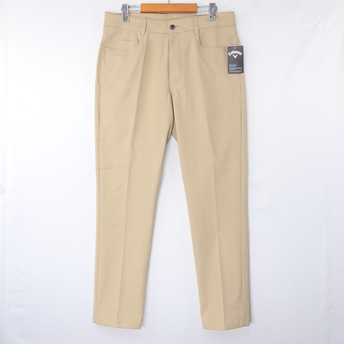 Callaway Mens Golf Pants Performance Stretch Beige Tan Khaki Opti