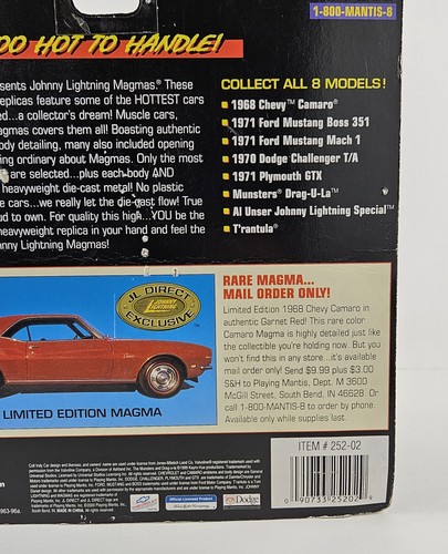 Johnny Lightning MAGMAs 1968 Chevy Camaro 💯 Diecast Metal 1:43 Scale - Picture 18 of 24