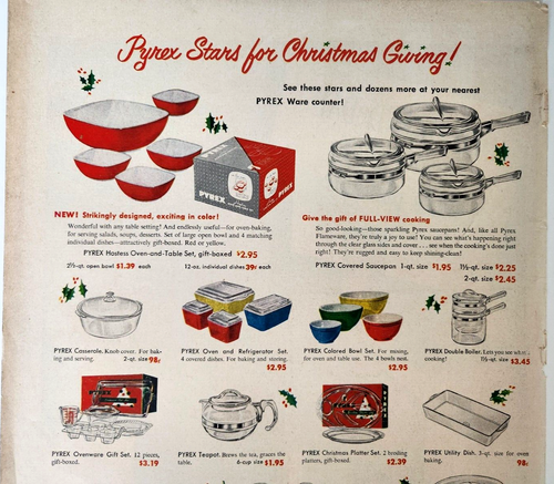 Pyrex Corning Flameware Ofengeschirr Vintage 1949 Anzeige Magazin Druck Küche Dekor - Bild 2 von 6