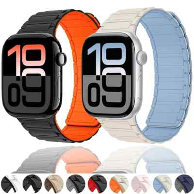 Sport Magnetic Armband Für Apple Watch 38-49mm Series 10 9 8 7 Ultra Wrist Strap