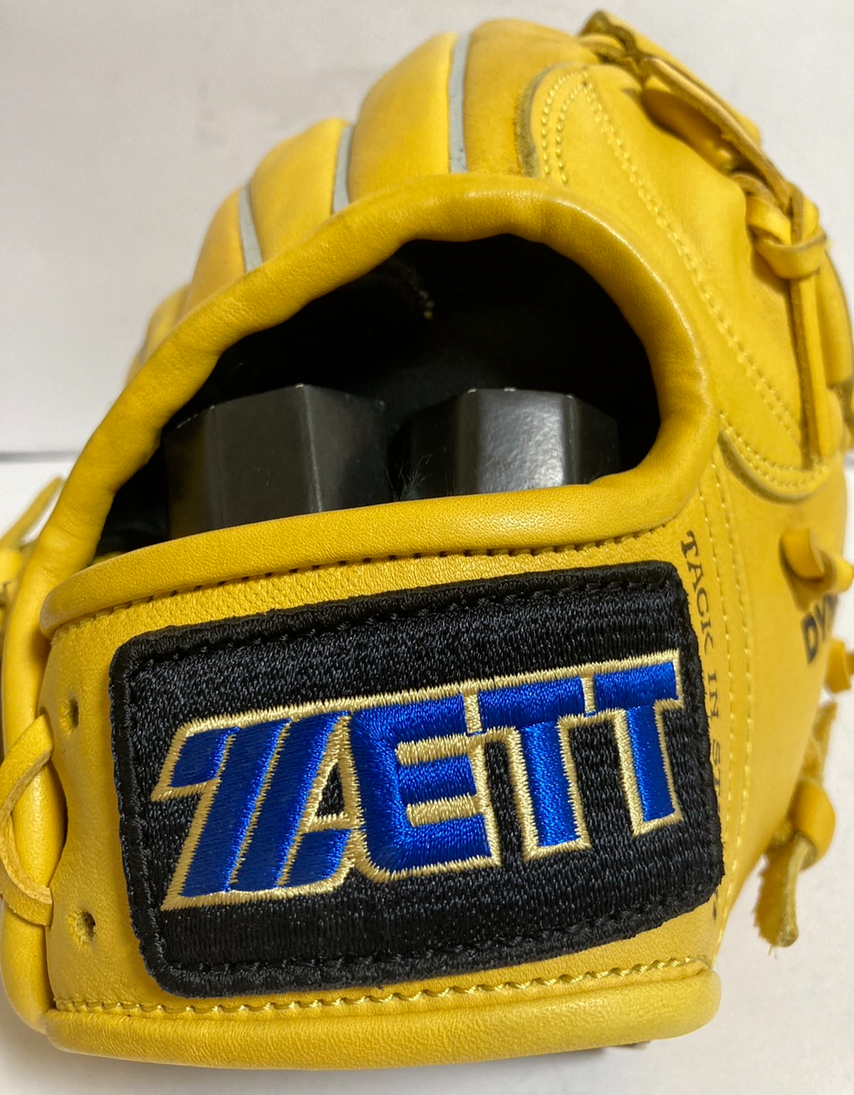 ZETT Baseball Vintage Glove Yellow Natural Leather with Tags