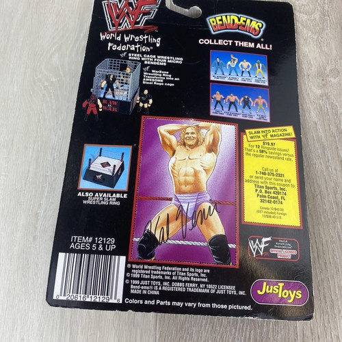 1999 WWF JusToys Bend-Ems Ken Shamrock Val Venis MOC Series XI 11 - Stretch Arms - Picture 5 of 9