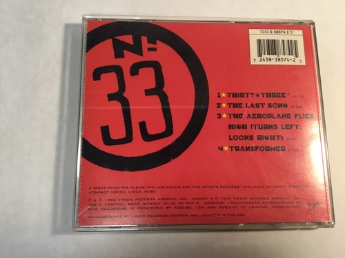 Thirty Three [US] [Maxi Single] by The Smashing Pumpkins (CD, Nov-1996, Virgin) - Picture 3 of 3