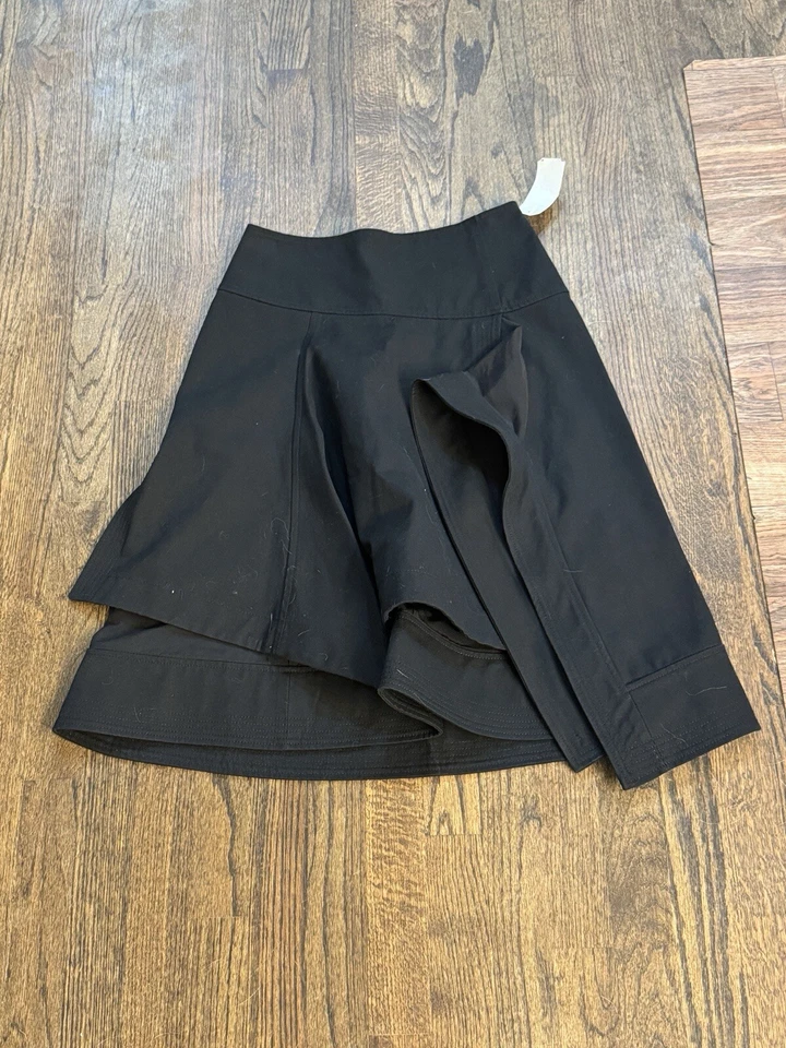 FALDA MIDI DE ALGODÓN EN CAPAS 3.1 PHILLIP LIM - NEGRA Talla 2 Foto 2 de 4