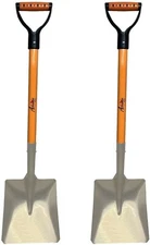 2Pack Ashman Snow Shovel with Large Scoop and Heavy Duty Handle
