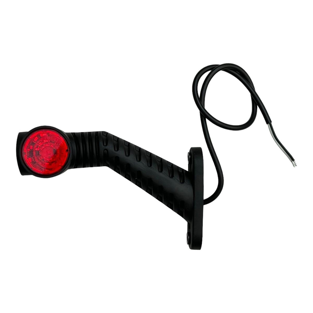 LED Umrissleuchte Rechts, 125 Mm, Für LKW, PKW & Anhänger – Mit E9-Zulassung, 12V/24V, Schwarzes Gummi-Gehäuse