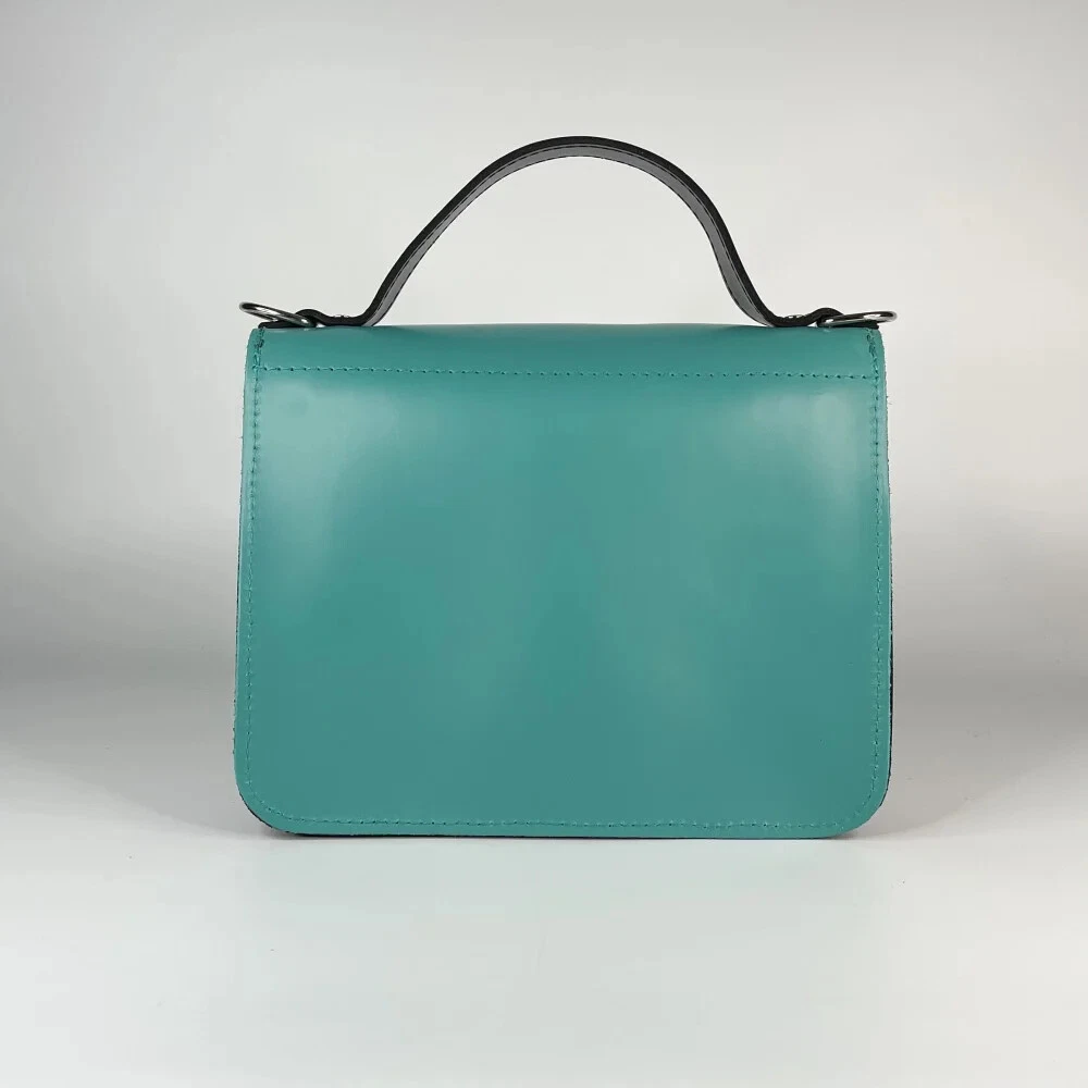 COACH Borsa a mano donna tracolla pelle multicolore turchese nera bianca tracolla