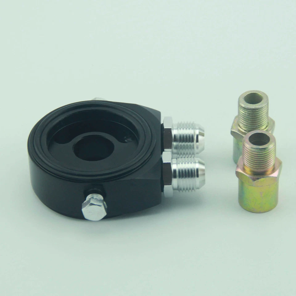 Universal Black Oil Filter Adapter AN10 M20 1/8 NPT fit Hyundai Mazda Mercury - Image 4 of 4