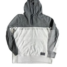 Abercrombie Fitch Logo Hoodie Sweatshirt White And Gray Size XS