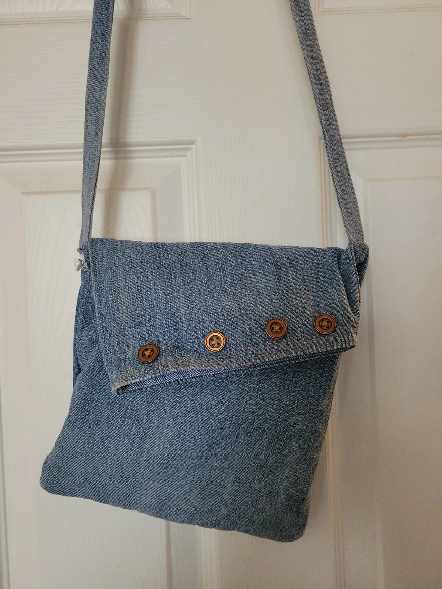 Denim Sling Pouch Bag, Denim Shoulder Bags