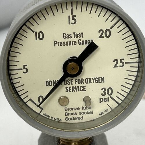 Vintage Gas Test Manometer 0-30 PSI von Donald O. Smith CO. Made in USA - Bild 2 von 7