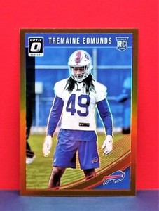 2018 Donruss Optic “Bronze” Prizm Tremaine Edmunds Rookie Buffalo Bills #107 RC