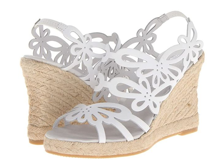 Eric Michael Jillian White Espadrille Wedge Heel Sandal EU  display picture 1