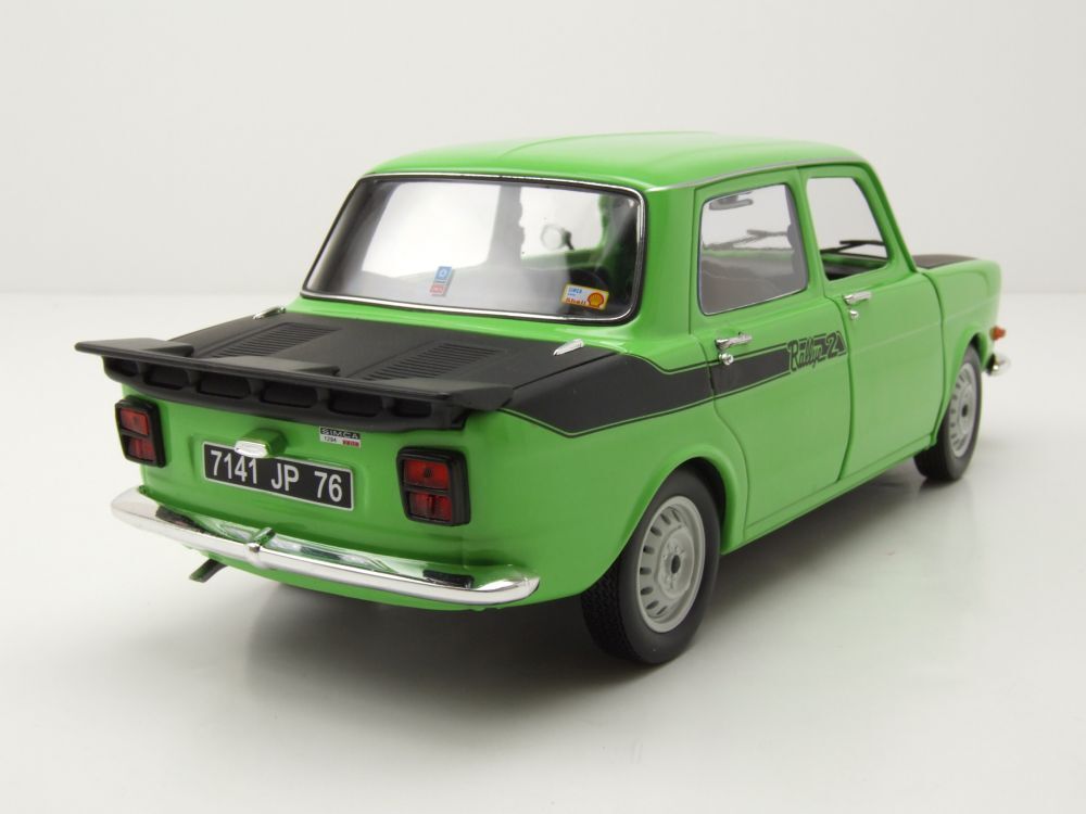 Simca 1000 Rallye 2 1976 grün schwarz Modellauto 1:18 Norev