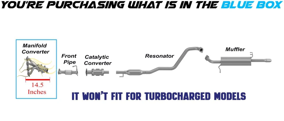 Convertidor de colector de escape aprobado por la EPA se adapta a: Kia Rio 2012-2019 1,6 L Foto 3 de 4