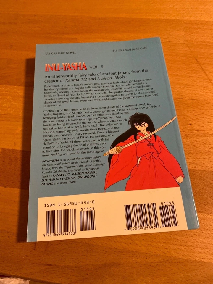 Viz Graphic Novel Inu Yasha   A Feudal Fairy Tale  Vol  5 very good condition  - Image 2 of 4