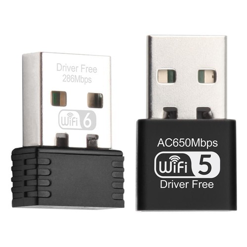 650Mbps Mini USB Wifi Adapters wireless Network Card Band 802.11AC Dual N7E0 - Afbeelding 4 van 16