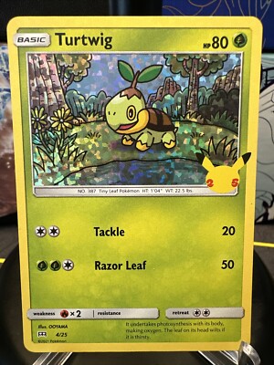 Turtwig 4/25 LP McDonalds Promo Confetti Holo BLEED | eBay