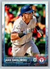 2015 Topps  Baseball #408 Jake Smolinski  Texas Rangers