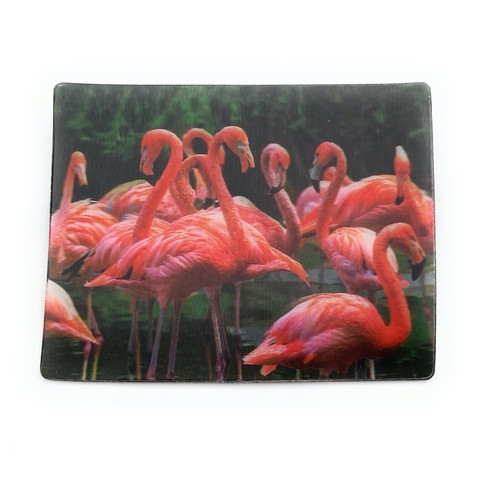 Flamingos Family 9x7cm 3D Refrigerator Magnet Card Picture - Picture 2 of 2
