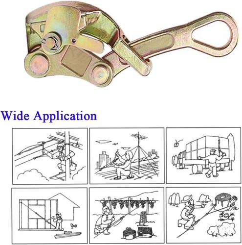 Wire Grip Gripper Cable Grip Clamp Wire Rope Jaw Puller Pulling Tightening Tool - Picture 3 of 5