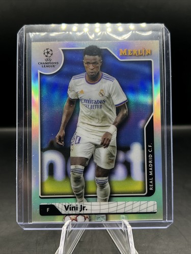 21/22 Topps Merlin - VINI JR SILVER REFRACTOR #125 Real Madrid C.F - Picture 2 of 3