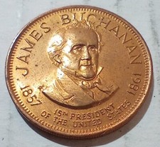 James Buchanan 15th President Of The United States of America Token Coin