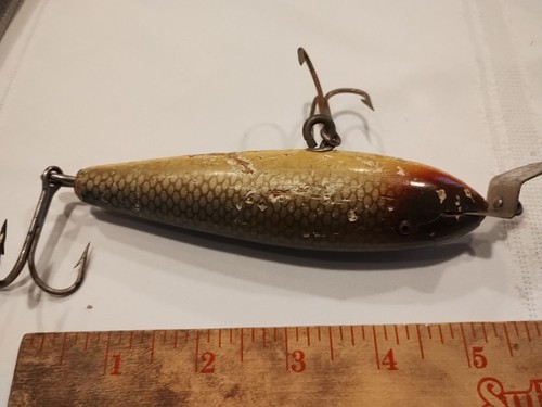 Vtg Creek Chub D6 Husky Minnow Fishing Lure, 5-Inch, 1919 - Picture 4 of 7