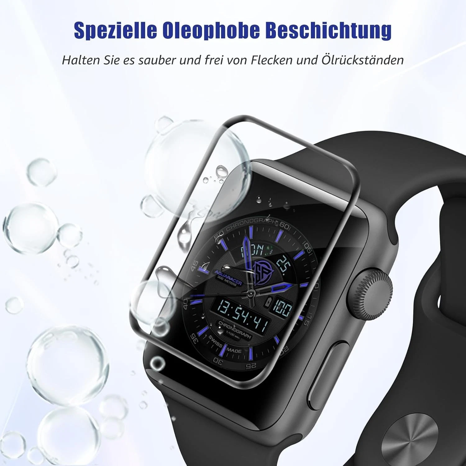 For Apple iWatch Series Ultra 2 SE 3 10 9 8 7 40/45/49mm Glass Screen Protector - Picture 6 of 24