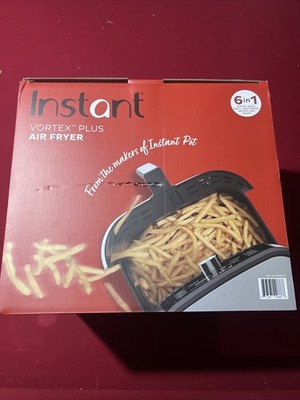 Instant Vortex Plus 6 Quart Air Fryer - Stainless Steel - New