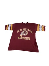 VTG Washington Redskins NFL Logo 7 Shirt XXL Red Yellow Commanders 90's USA
