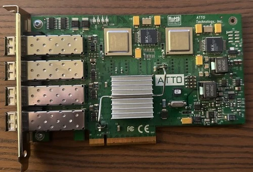 ATTO Celerity FC44ES Quad-Port 4Gb Fibre Channel PCIe HBA + SFP Module