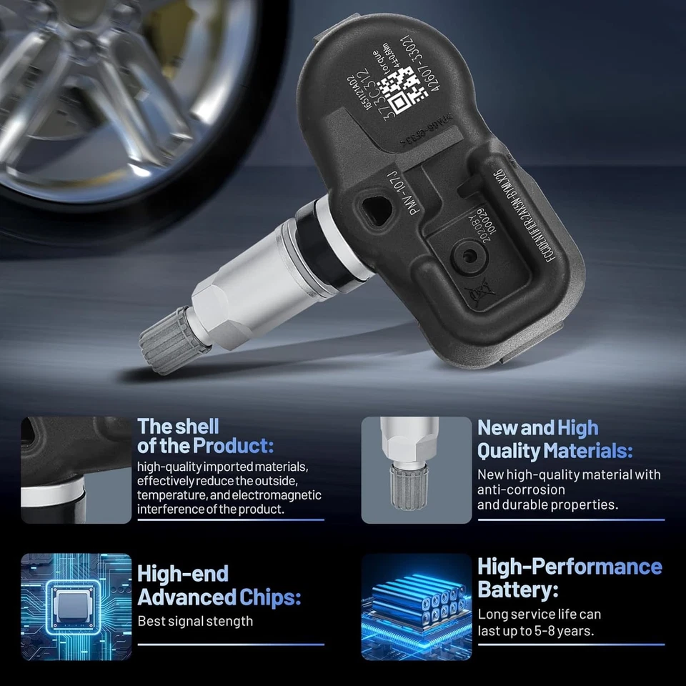 42607-33021 4pcs Tire Pressure Monitoring Sensor For 2008 - 2013 Lexus IS F - Image 4 of 4