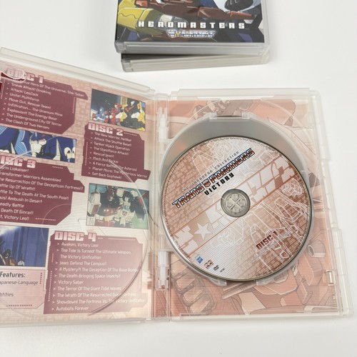 Transformers: La Colección Japonesa 13 DVDs Shout Factory Victory Headmasters - Imagen 14 de 17