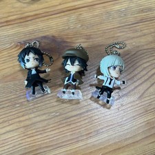Bungo Stray Dogs figura llavero conjunto de 3 Nakajima Edogawa Akutagawa Japón m686