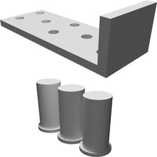 Template Guida per Supporto Magnetico Coltelli DIY Holder Magnete Layout Kit