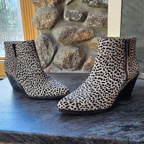 1. State Leopard Print Kipp Wedge Booties Size 9M