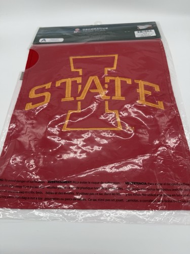 Iowa State Cyclones Appliquéd Garden Flag Double Sided 12.5" X 18" NCAA - Picture 4 of 4