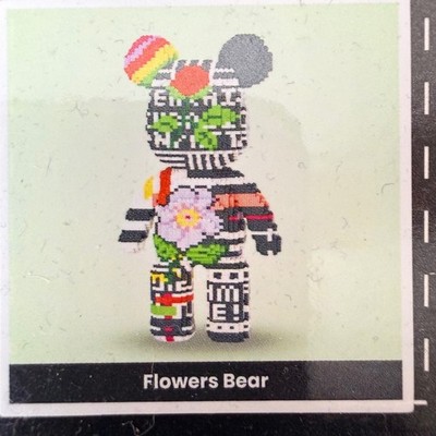 Teddy Blocks Flowers Bear 5000pcs Building Block Set Art Toy Figure Multicolor