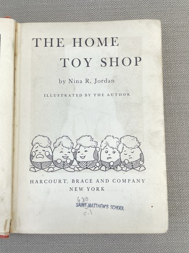 The Home Toy Shop - Nina R. Jordan 1937 Hardcover Vintage Toy Making Book - Bild 4 von 18