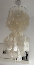 Gorgeous Cascading Capiz Shell Chandelier VGC