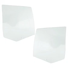 Door Glasses Set of 2 Rear Driver & Passenger Side for VW Sedan Left Right Pair