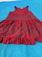 Free People Intimately Lace Trapeze Slip Dress Size XS polkadot Red