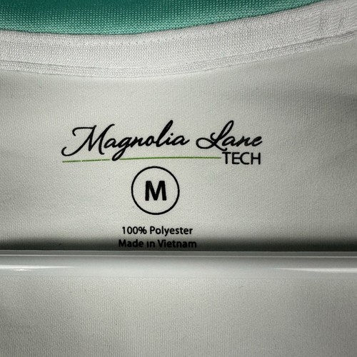 Magnolia Lane Tech Masters Jacket Womens Medium Green Active Golf 1/4 Zip FAIR - Picture 4 of 19