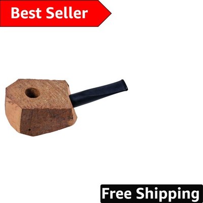 Elegant Briar Wood Pipe Block, 5 x 1.75 x 2.5 Inches - Perfect for DIY Projects