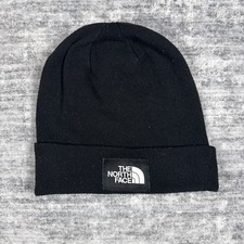 The North Face Beanie Hat Adult One Size Black Fleece Lined Cuffed Beanie